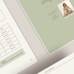 Bri Gainz - Wellness plan with calming design elements.